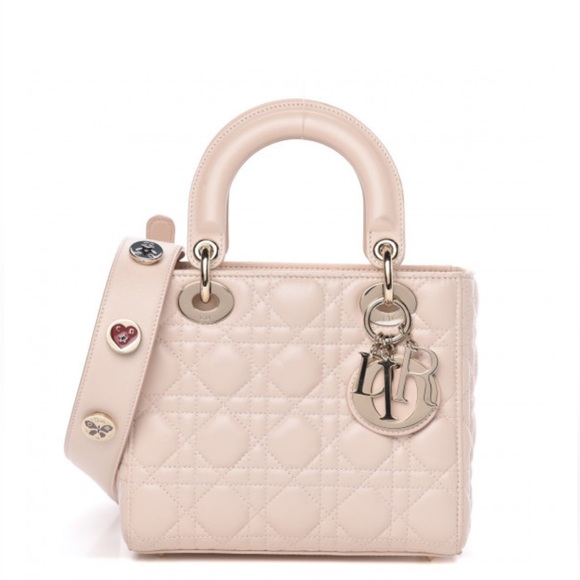 SOLD 💯 Authentic Lambskin Cannage Lady Dior Small Light Pink - Picture 1 of 10